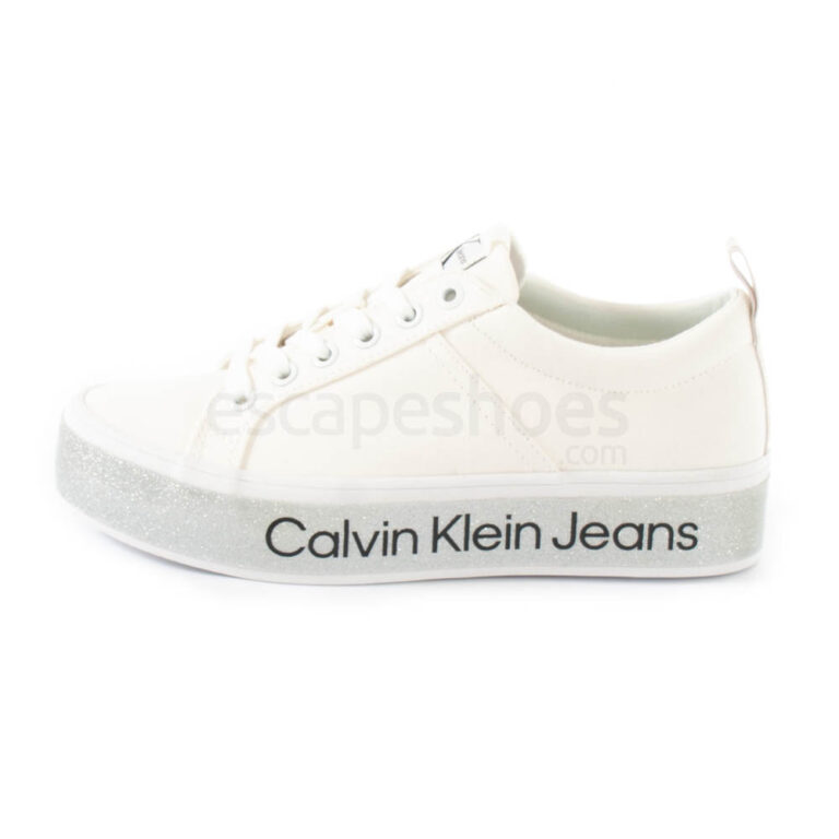 Sneakers CALVIN KLEIN Flatform Vulcanized Bright White