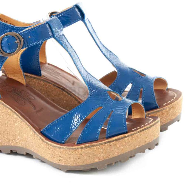 Sandals FLY LONDON Glam Gold Blue P142167058