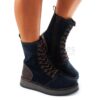 Boots FLY LONDON Rami043 Oil Suede Rug Navy Brown P211043007