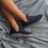 Zapatos ASPORTUGUESAS City Tweed Felt 902 Azul P018003061