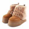 Boots UGG Classic Mini Sherpa Corduroy Chestnut 1130570