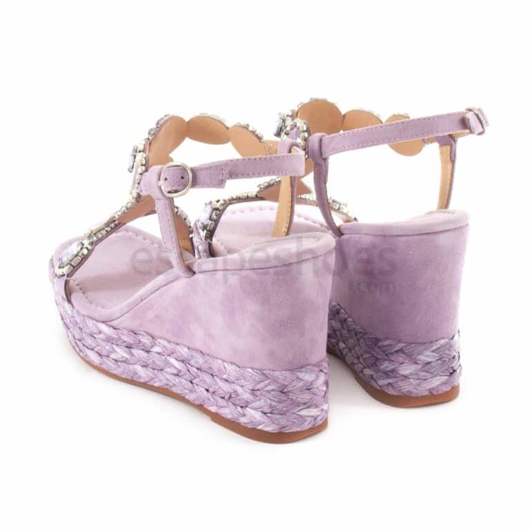 Sandals ALMA EN PENA Suede Lilac V23510