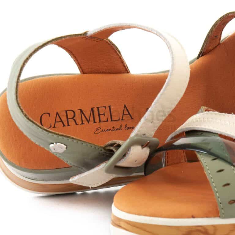Sandals CARMELA Leather Kaki 160574