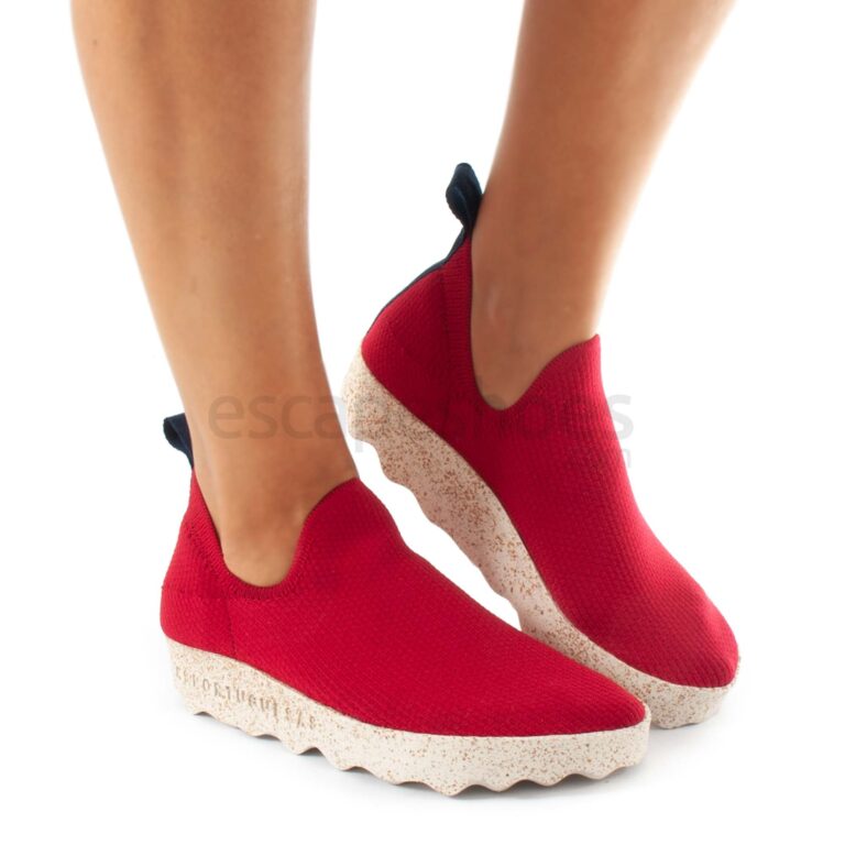 Zapatos ASPORTUGUESAS Care Recycled Elastic Rojos