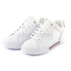 Sneakers TOMMY HILFIGER Court Sneaker Global Stripes White