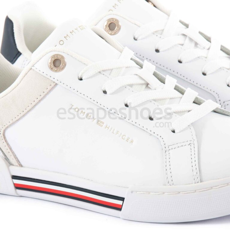 Sneakers TOMMY HILFIGER Court Sneaker Global Stripes White