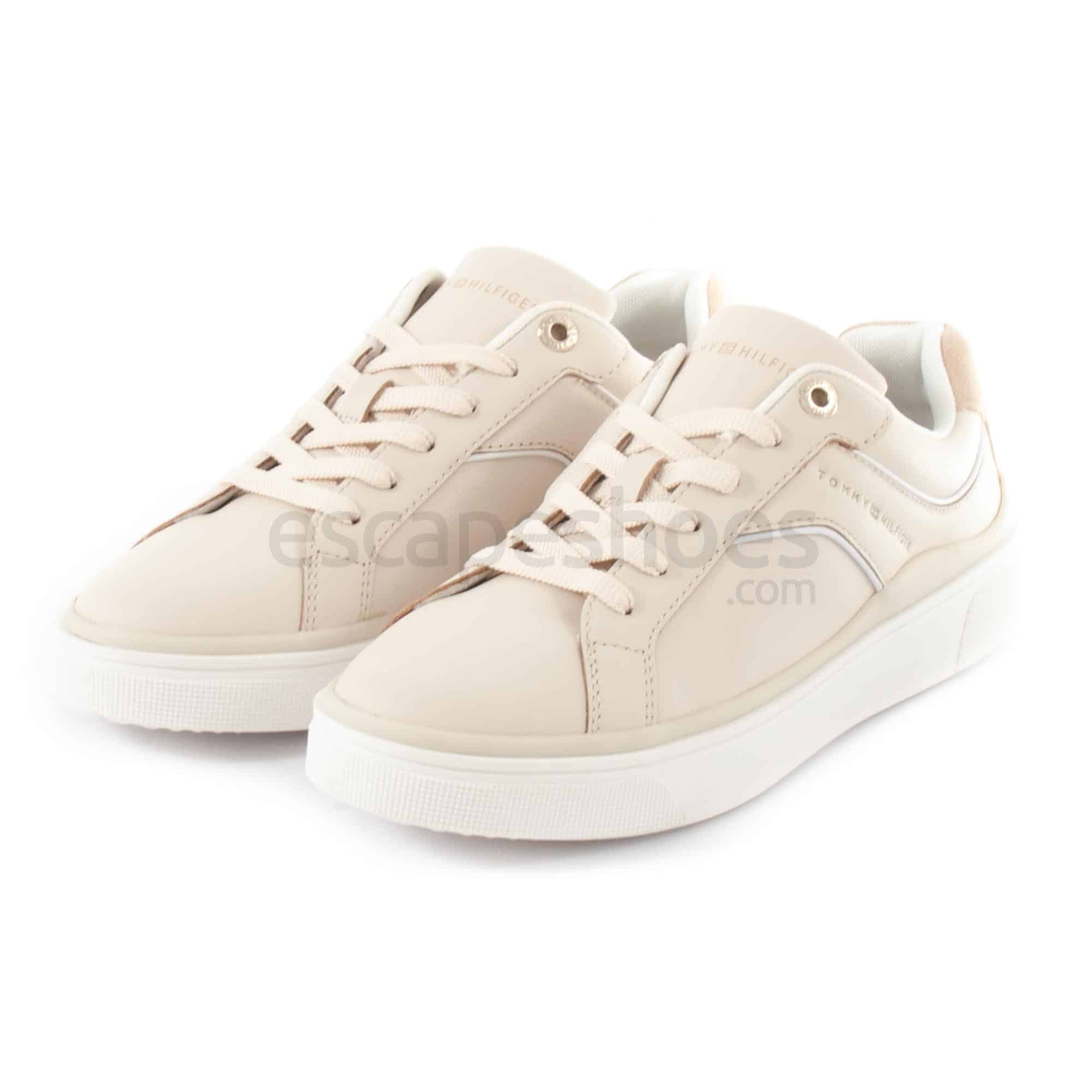 Tommy Hilfiger FASHION WEDGE SNEAKER White - Free Delivery with  Rubbersole.co.uk ! - Shoes Low top trainers Women £ 96.05