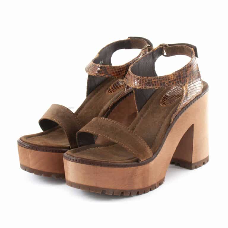Sandals XUZ Salto Pop Brown 40436