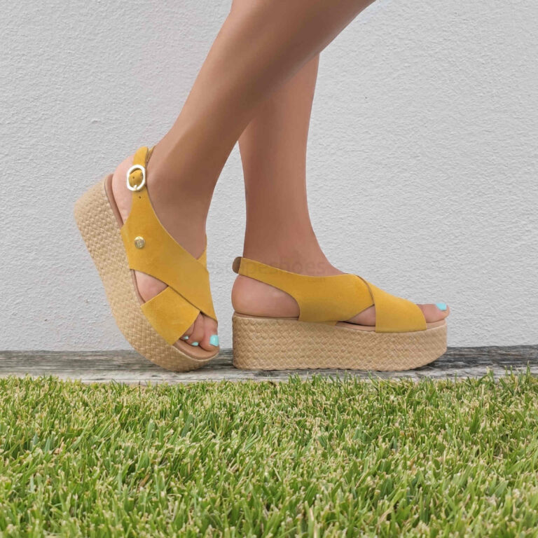 Sandals RUIKA Suede Yellow 63/3429A
