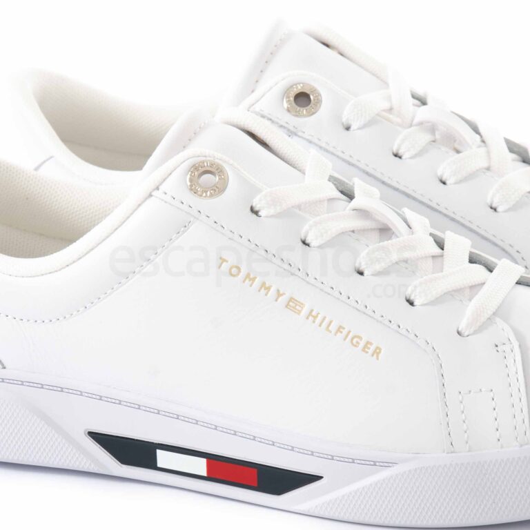 Tenis TOMMY HILFIGER Global Stripes Court White