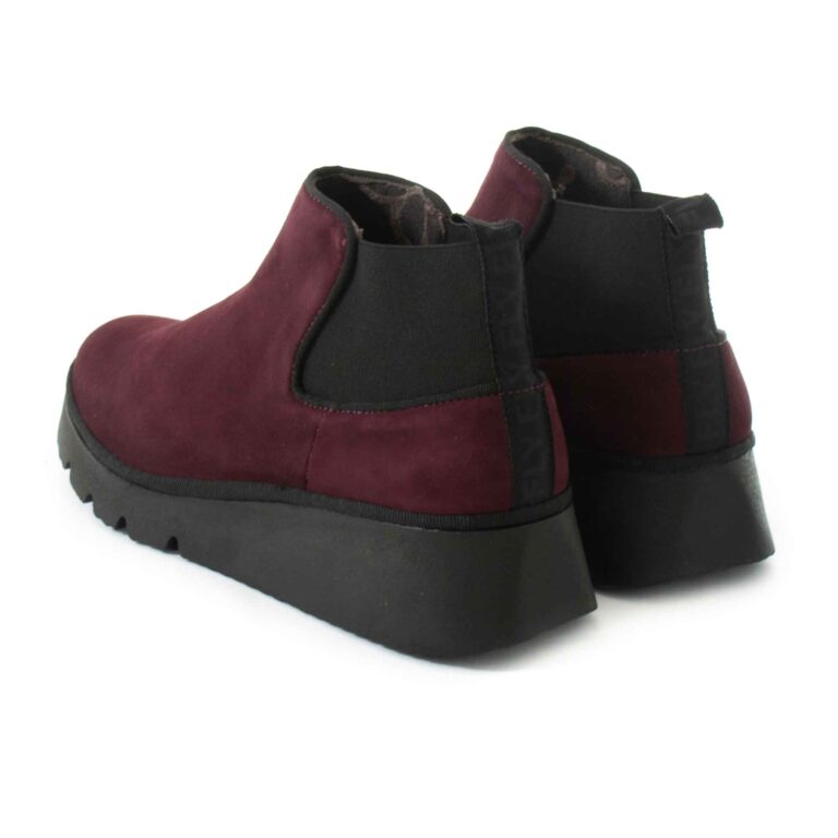 Boots FLY LONDON Pada Kid Suede Wine P501403006