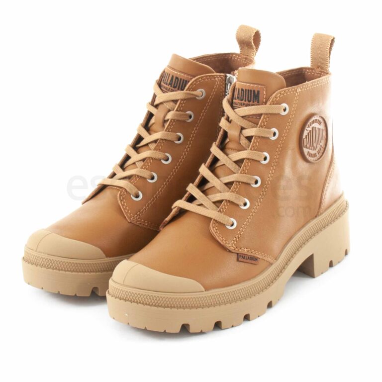 Boots PALLADIUM Pallabase Leather Dear Brown 96905-252