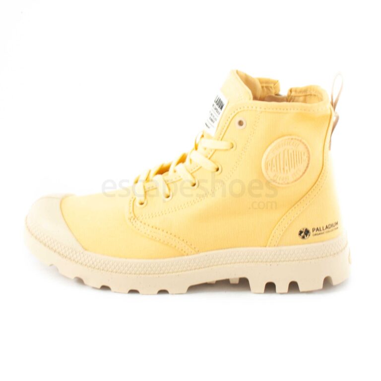Boots PALLADIUM Pampa Hi Zip Organic Yellow Creme 79101-713