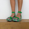 Sandals FLY LONDON Crazy Camu037 Green P145034001